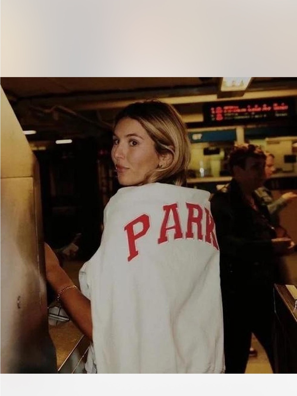Women’s White Crewneck Sweater with Red Lettering - Casual Pullover
